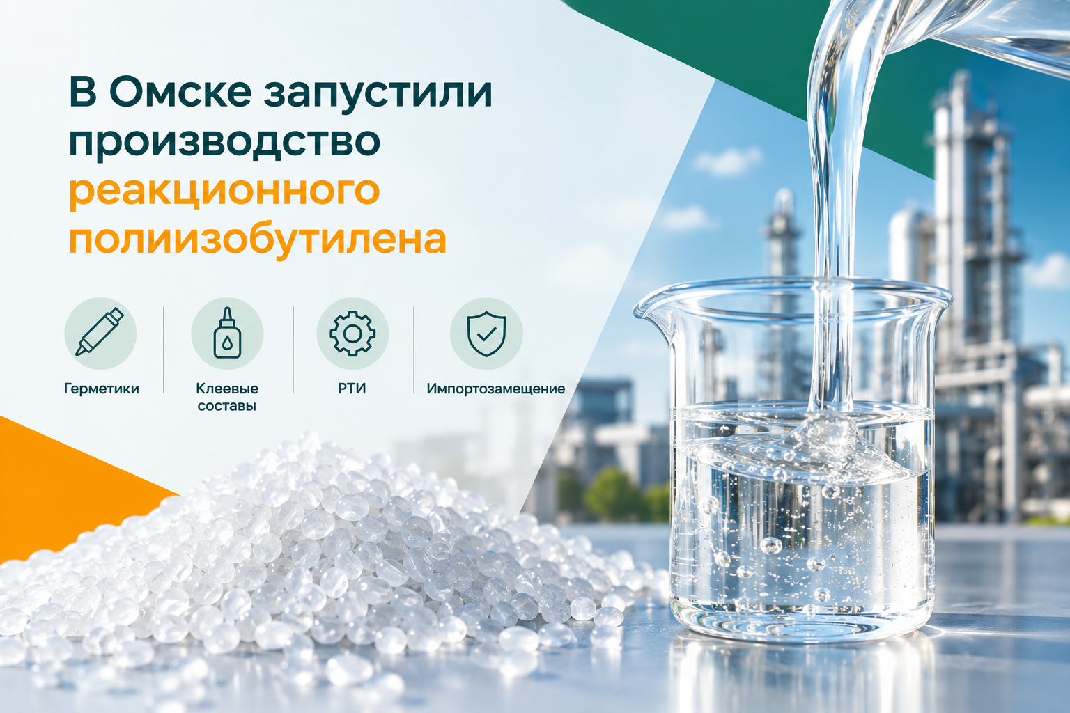 В Омске запустили производство реакционного полиизобутилена